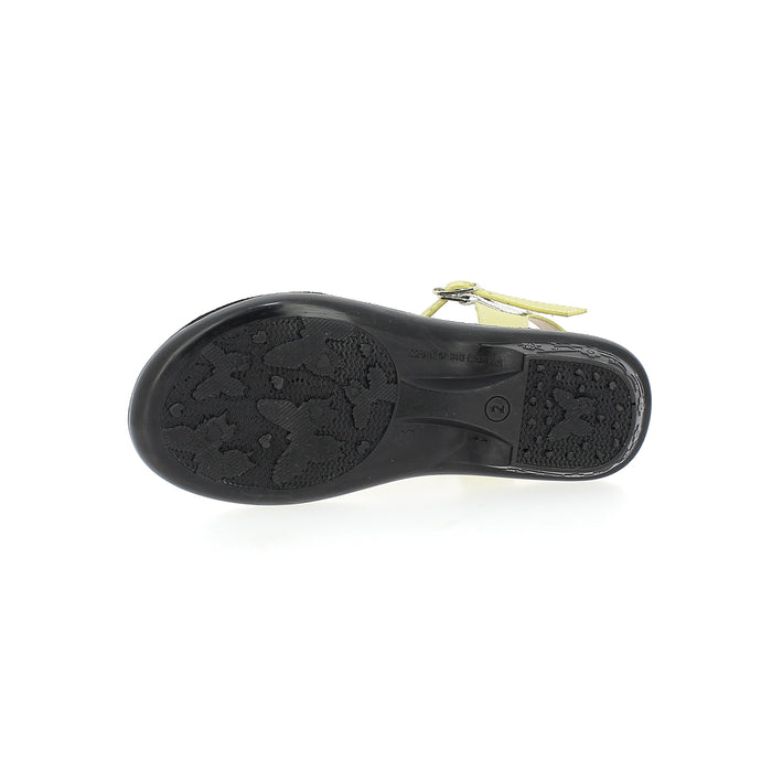 Star Kids Girls Slides Sandals Yellow-Brown