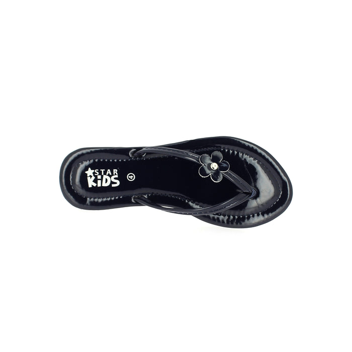 Star Kids Girls Thong Slippers Blue