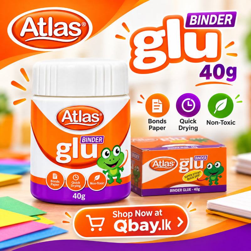 Atlas Binder Glu – 40g | Quick-Drying Craft & Paper Glue