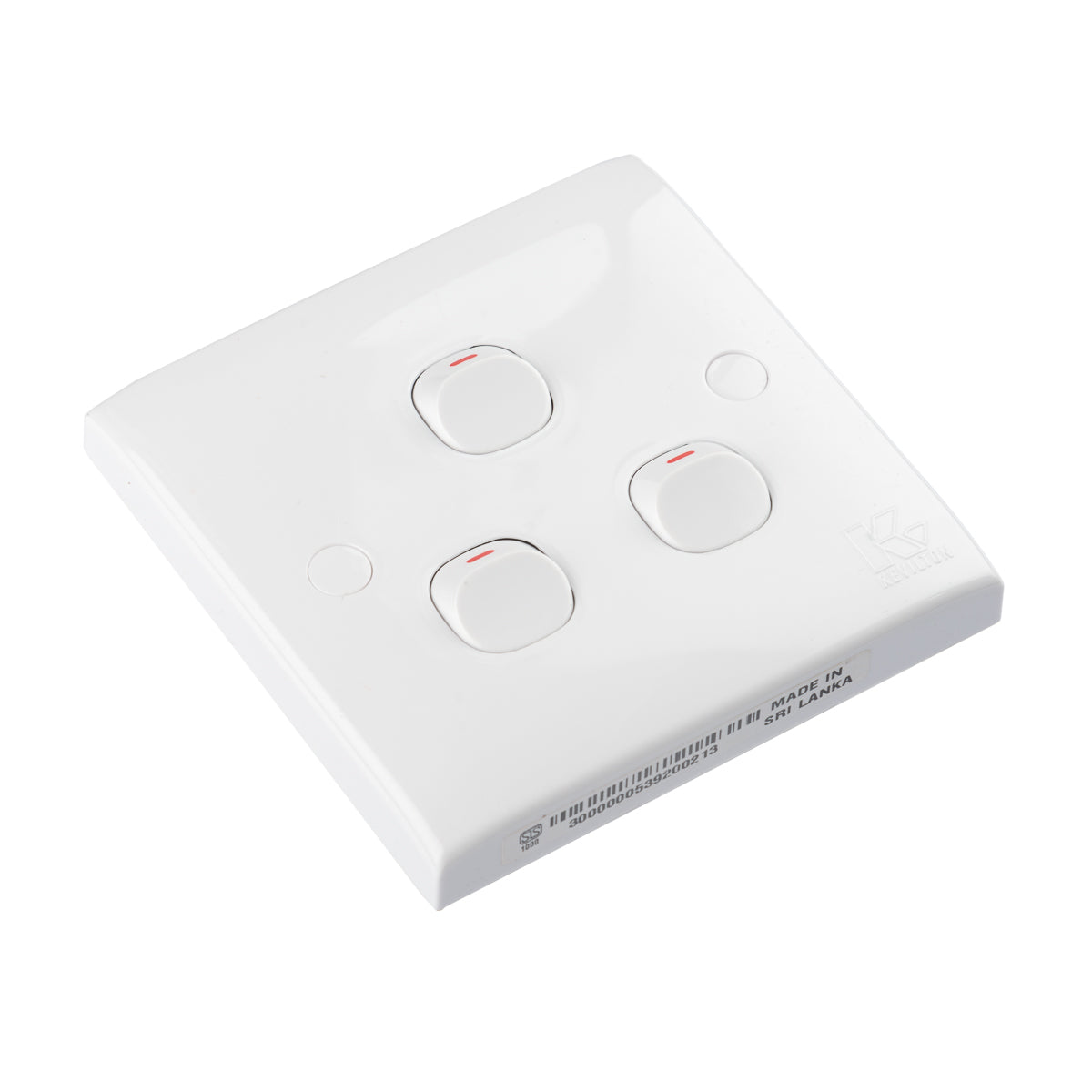 Three Gang One Way Switch