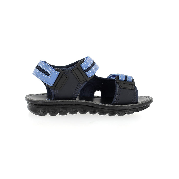 U Softo Boys Casual Toe Ring Slippers L.Blue-Black