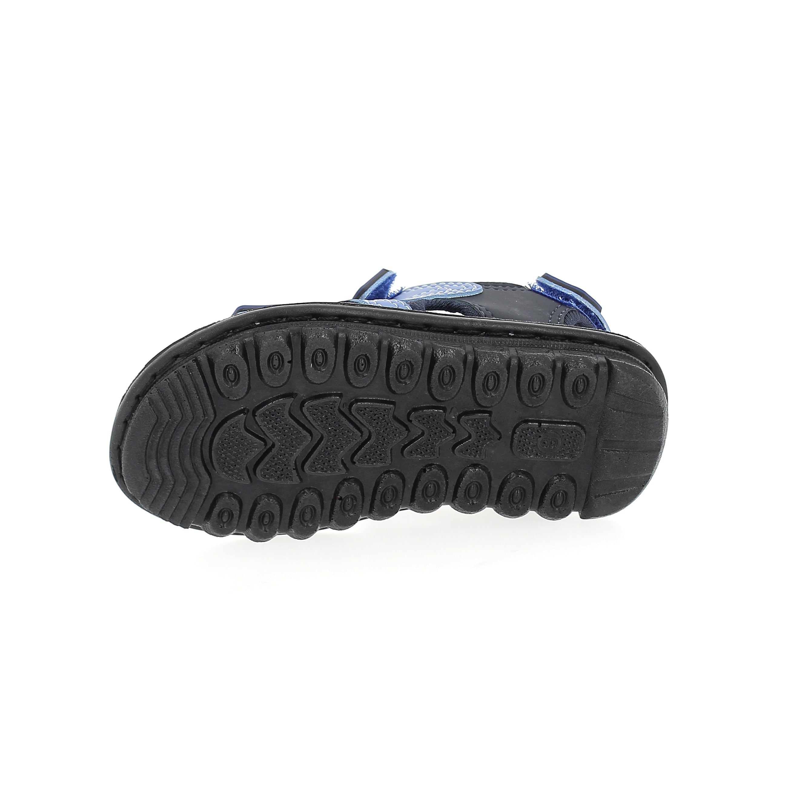 U Softo Boys Casual Toe Ring Slippers L.Blue-Black