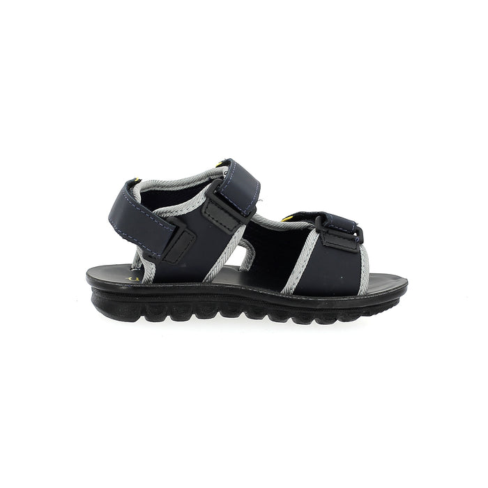 U Softo Boys V Strap Slippers Yellow-Gray