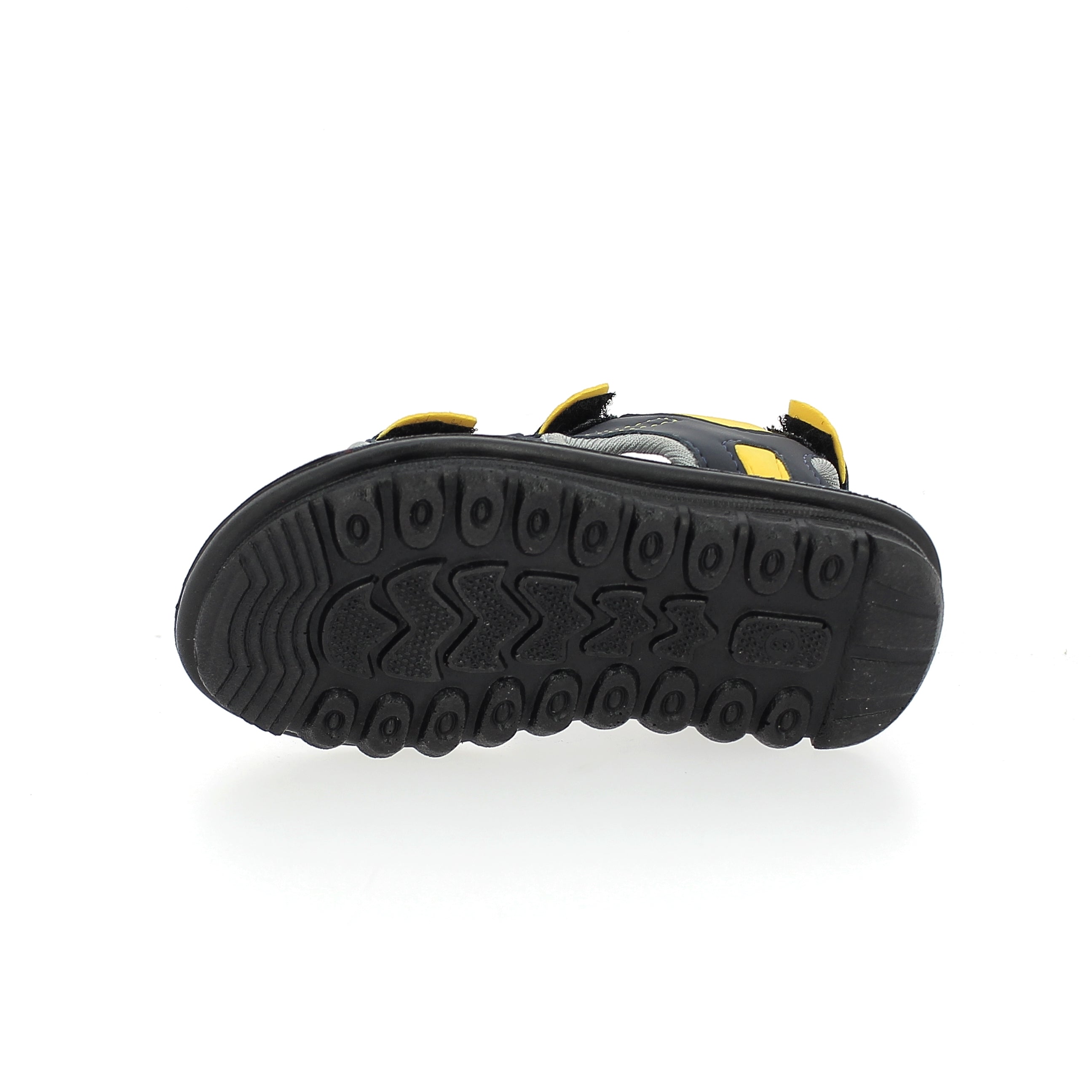 U Softo Boys V Strap Slippers Yellow-Gray