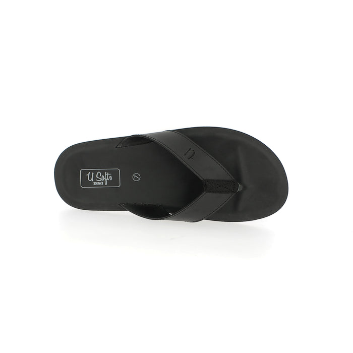 U Softo Men Toe Rings Slippers Brown