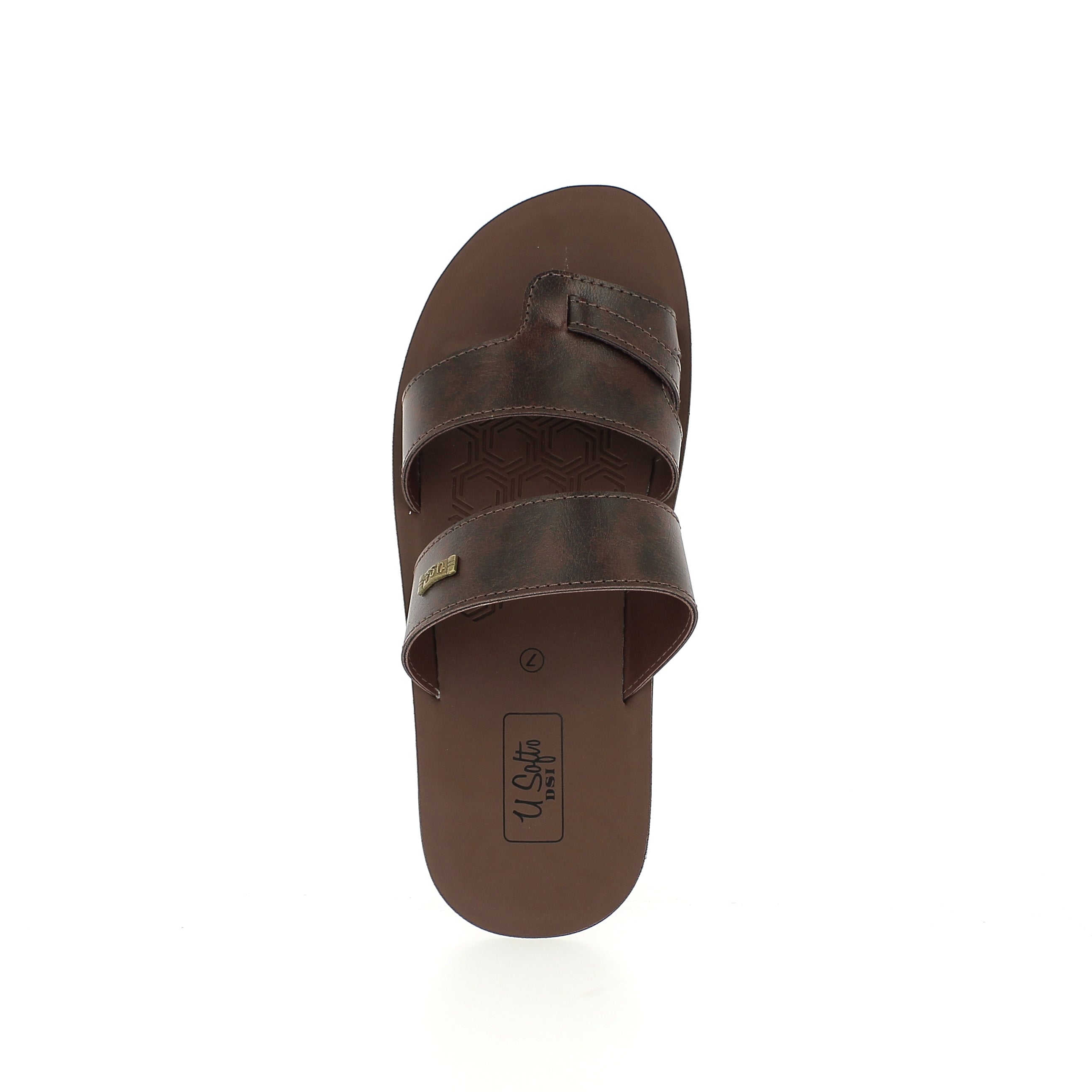 U Softo Men Toe Rings Slippers Brown