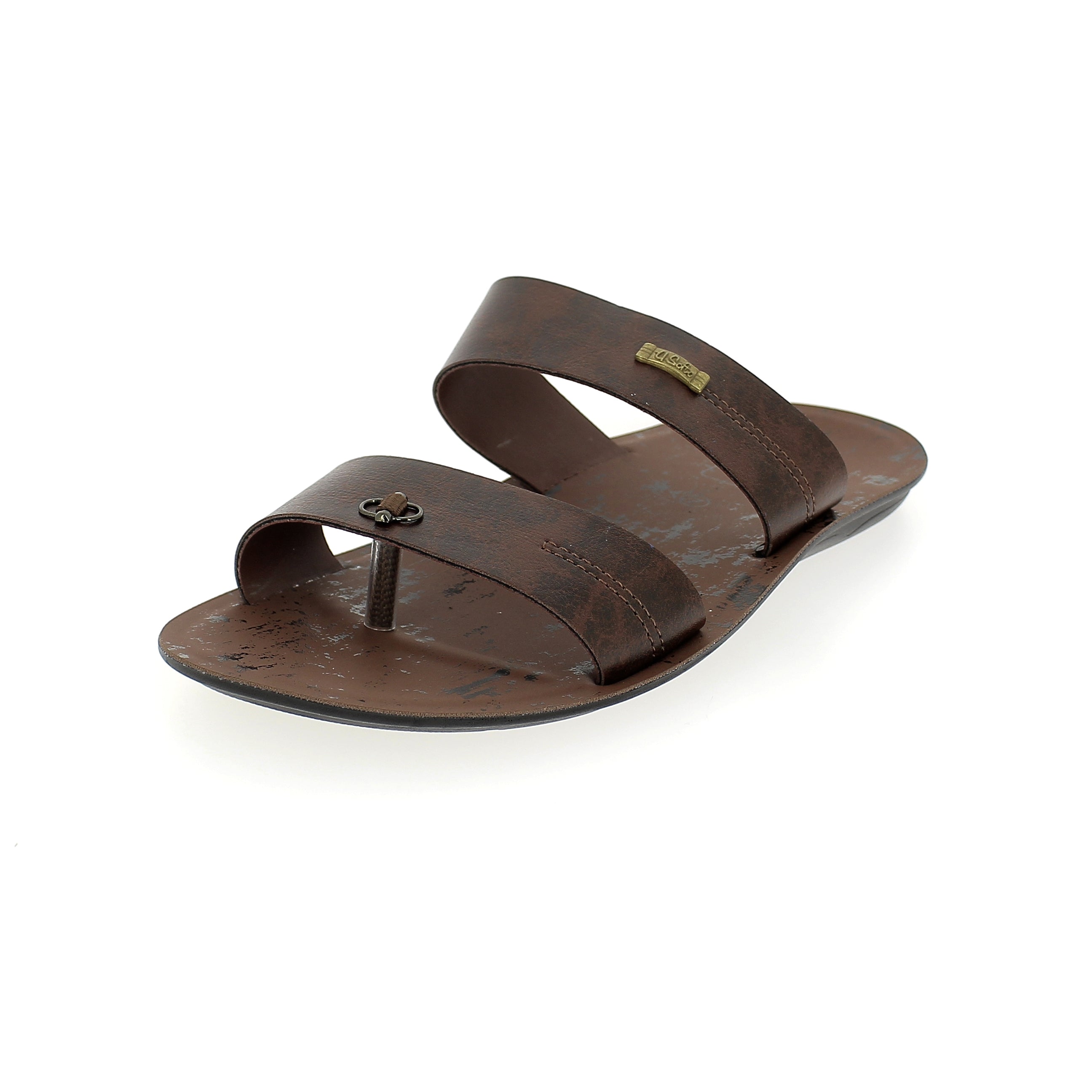 U Softo Men Toe Rings Slippers Brown