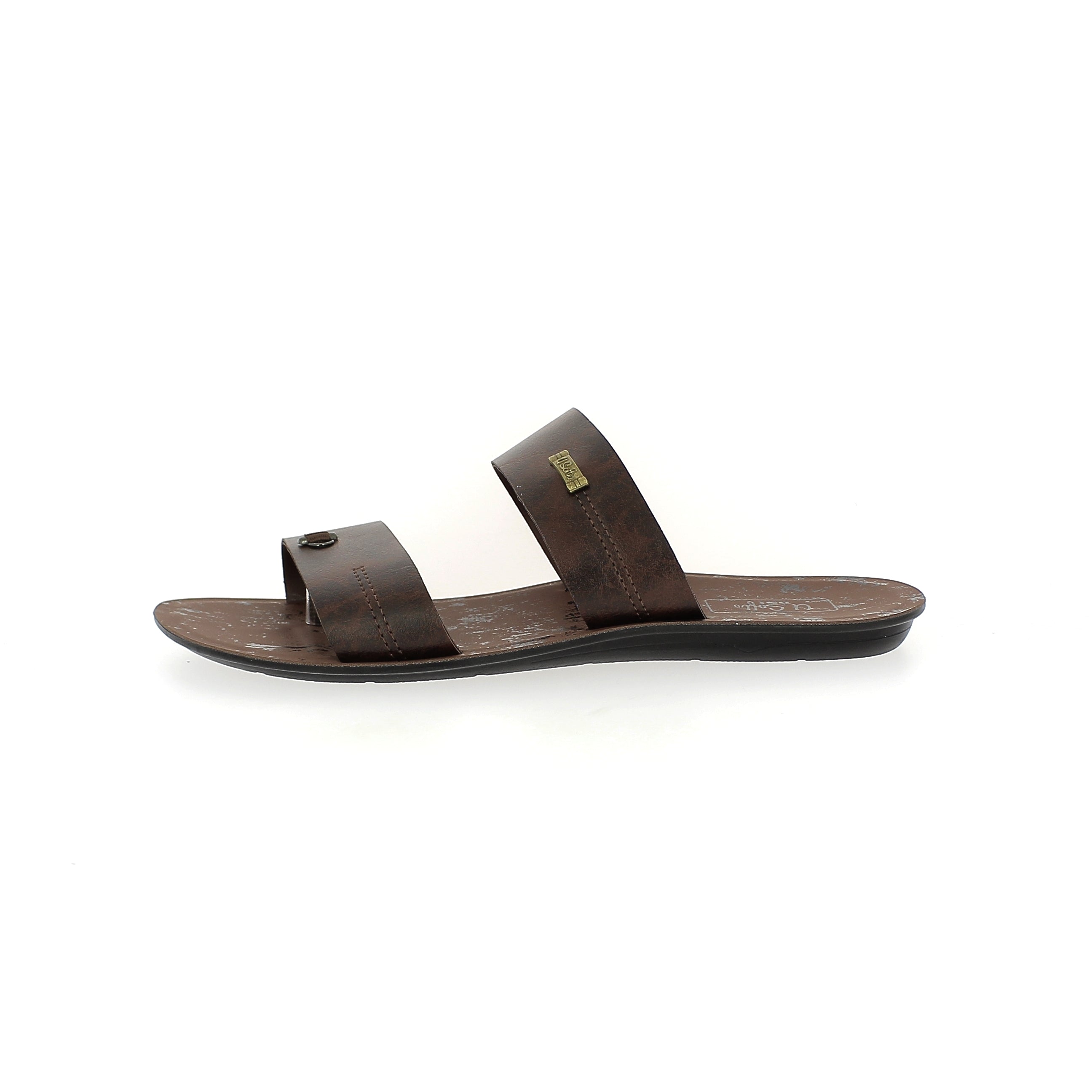 U Softo Men Toe Rings Slippers Brown