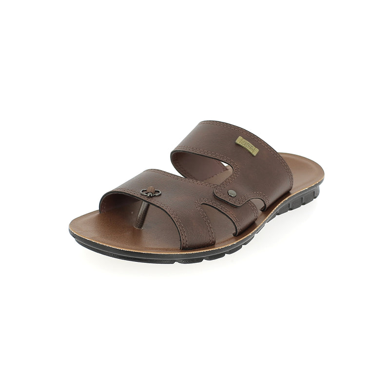U Softo Men Toe Rings Slippers Tan