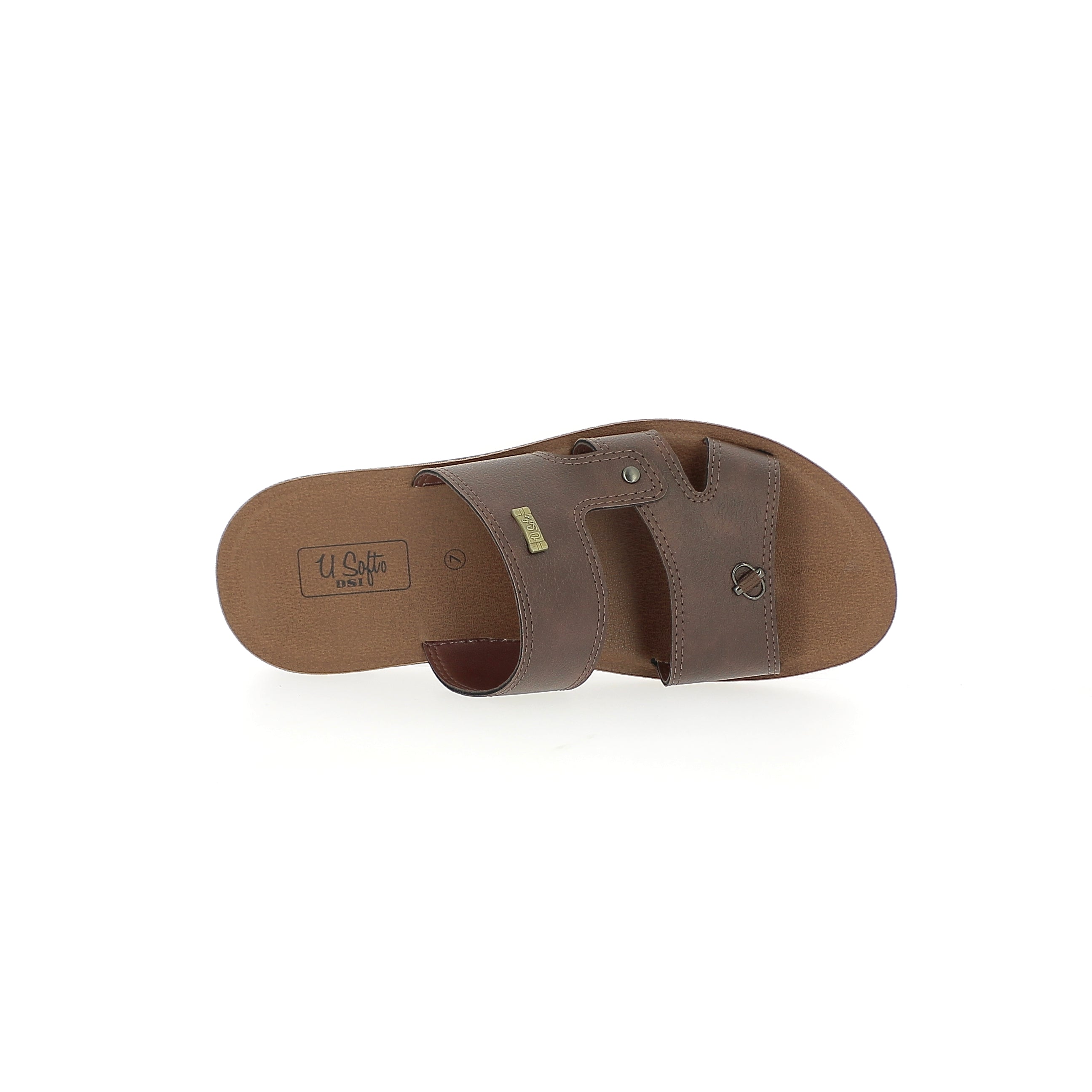 U Softo Men Toe Rings Slippers Tan