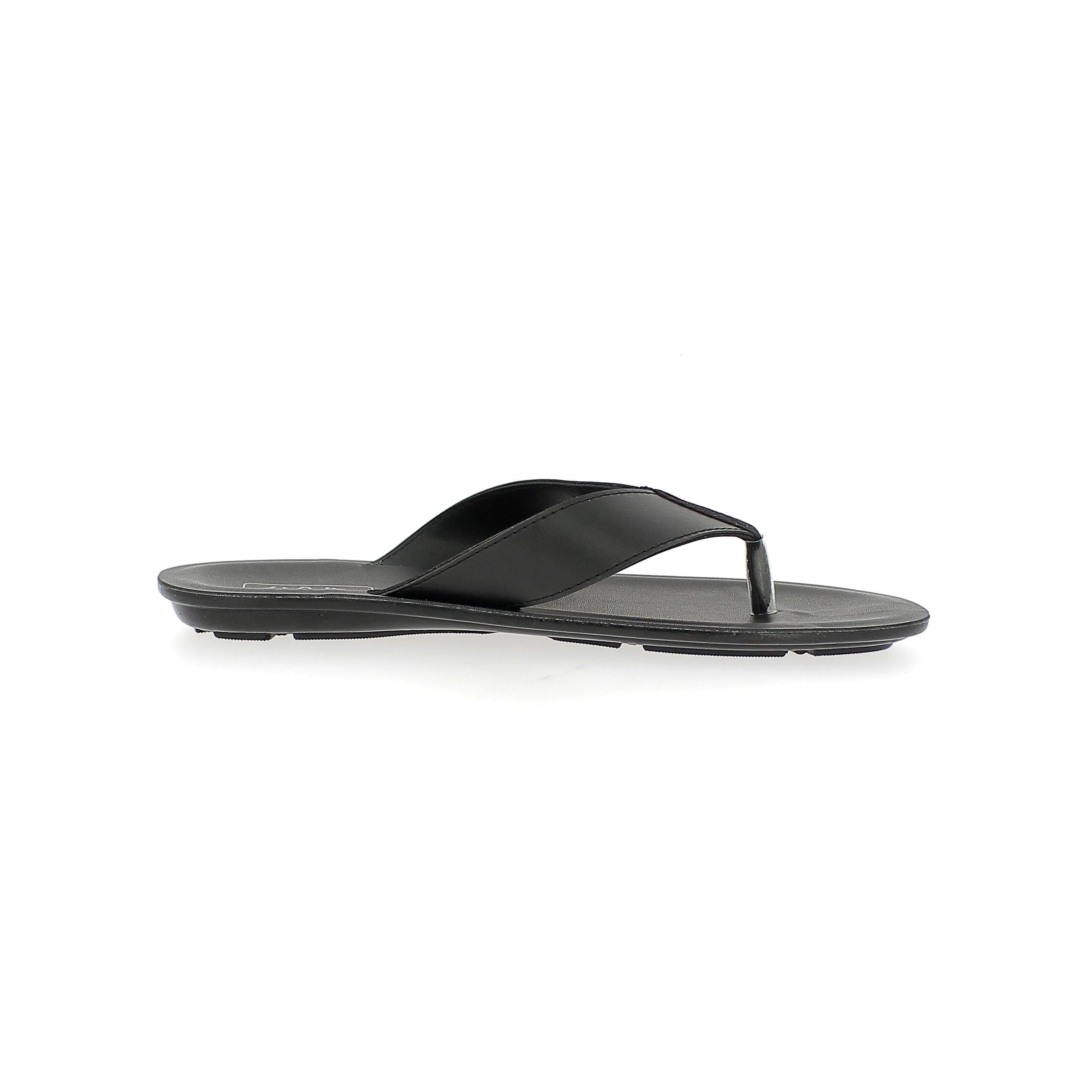 U Softo Men V Strap Slippers Black