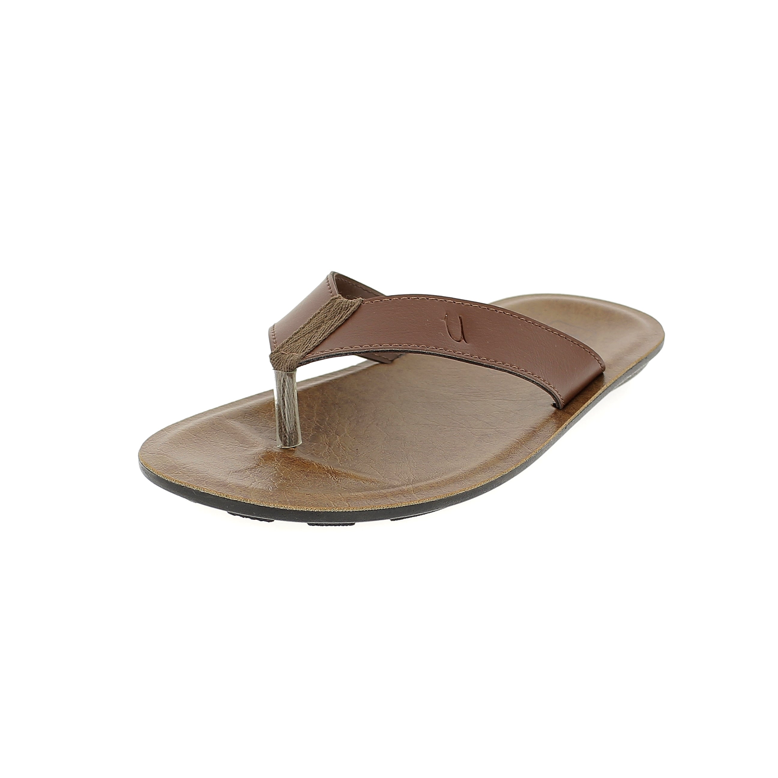 U Softo Men V Strap Slippers Brown