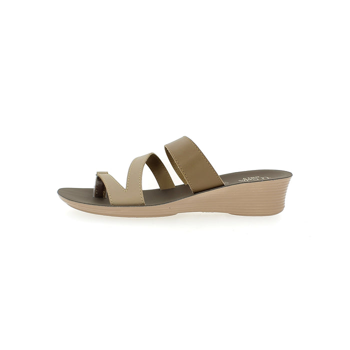 U Softo Women Casual Slip-on Slippers Beige