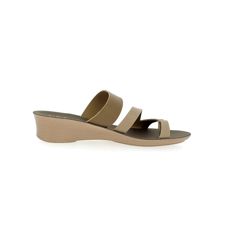 U Softo Women Casual Slip-on Slippers Beige