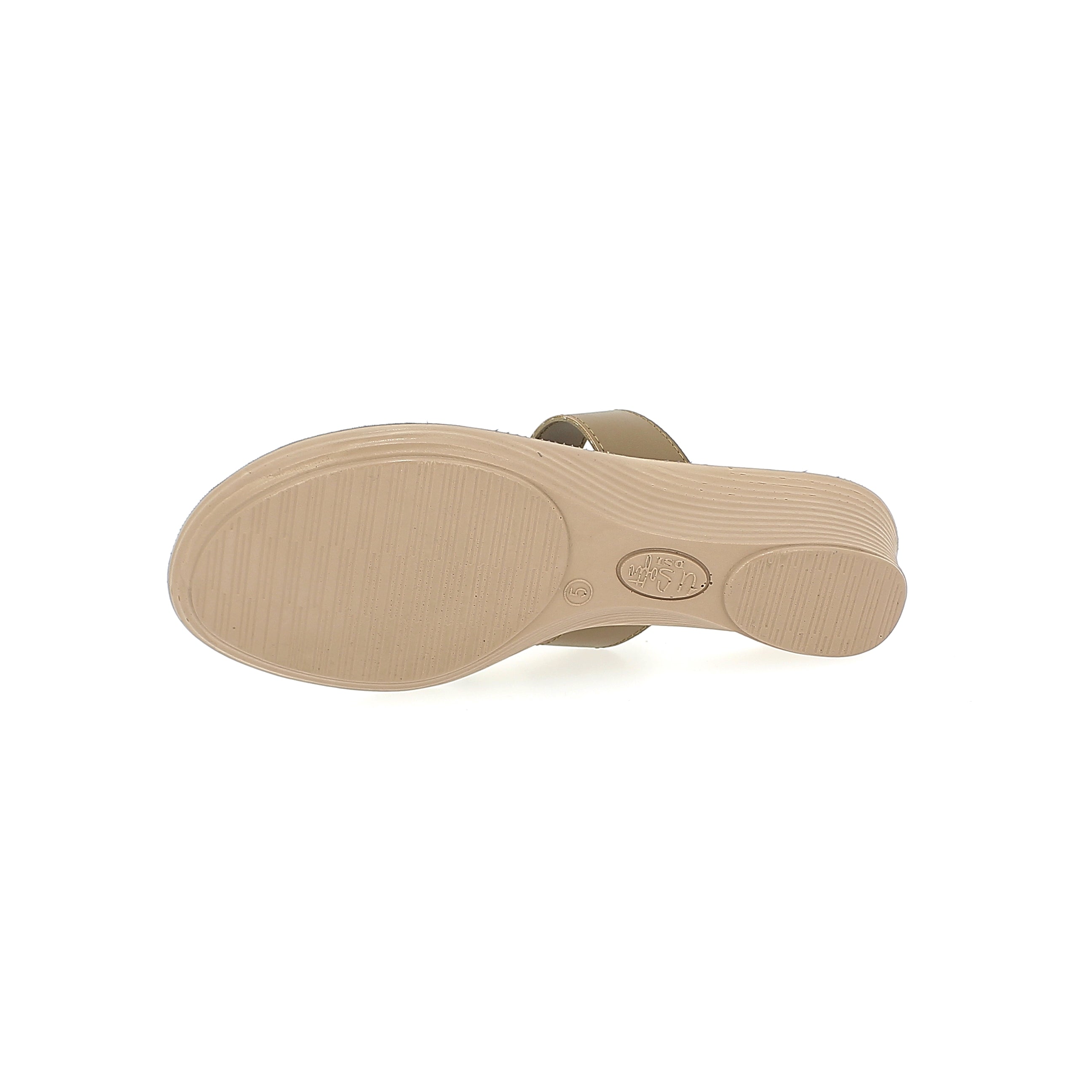 U Softo Women Casual Slip-on Slippers Beige