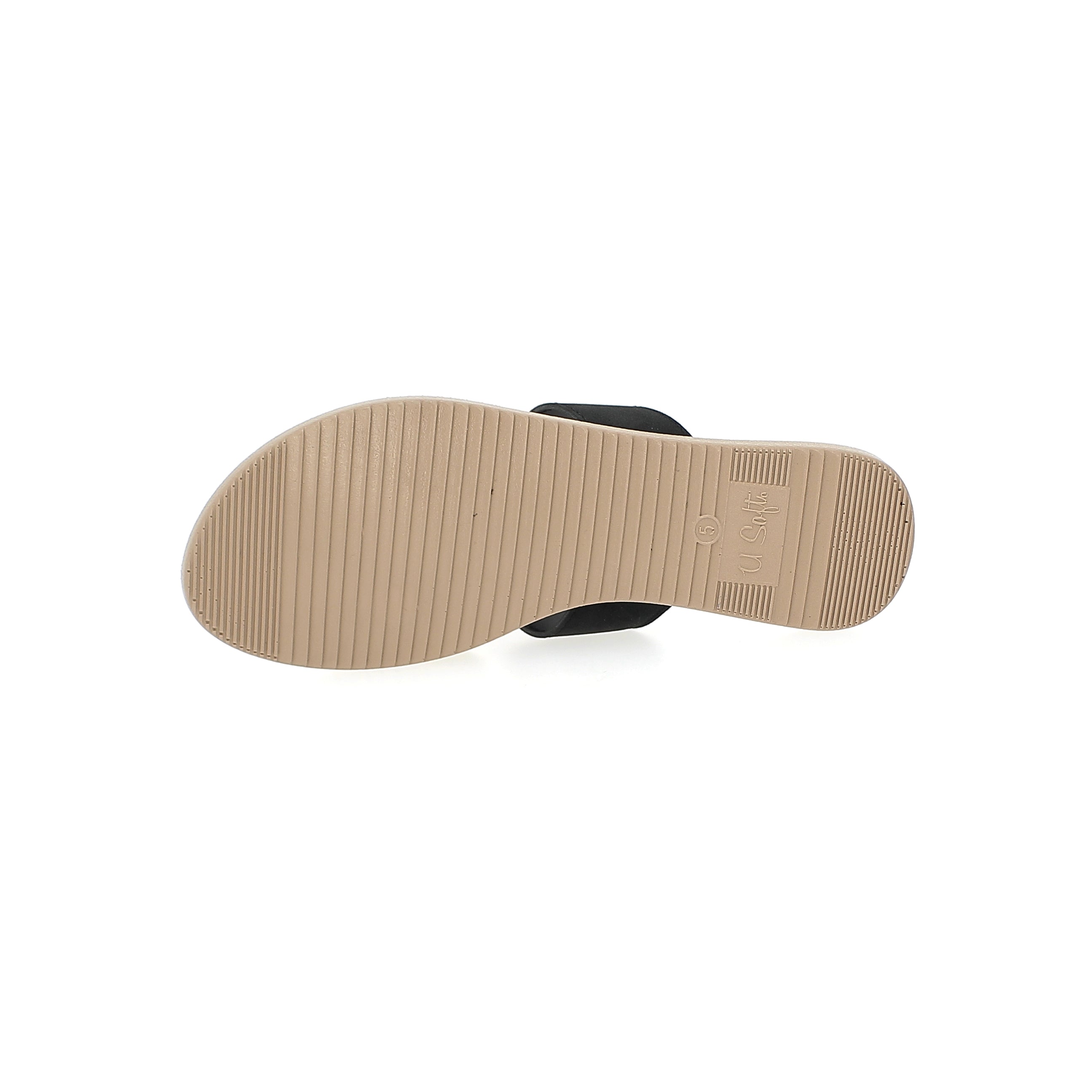 U Softo Women Slippers Beige/Black