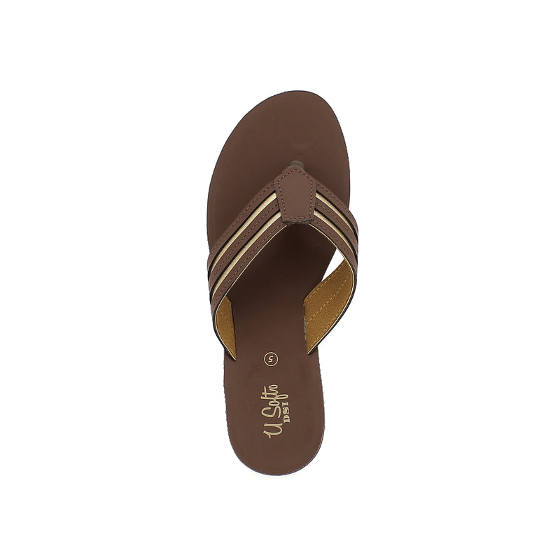 U Softo Women Slippers Brown