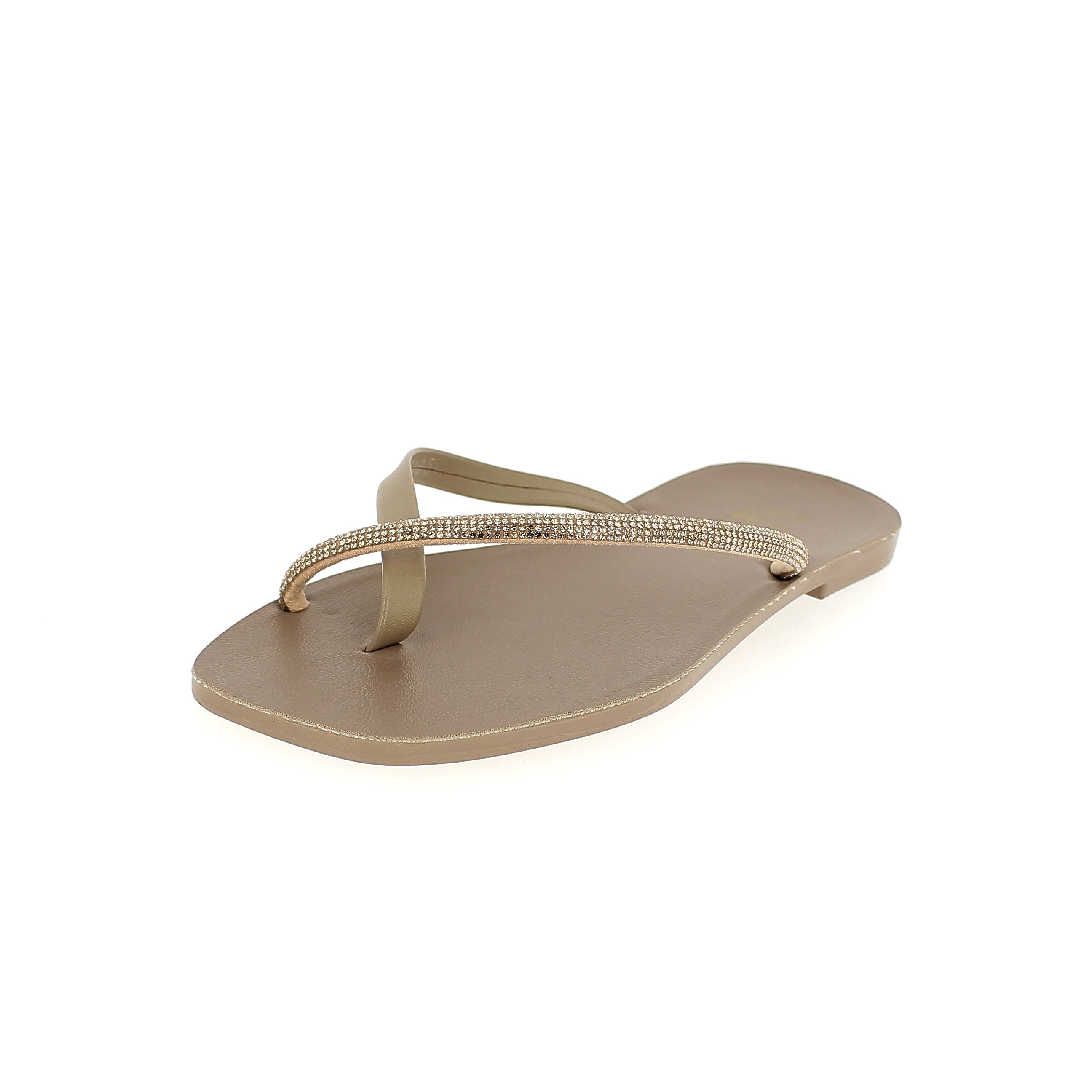 U Softo Women Toe Rings Slippers Beige