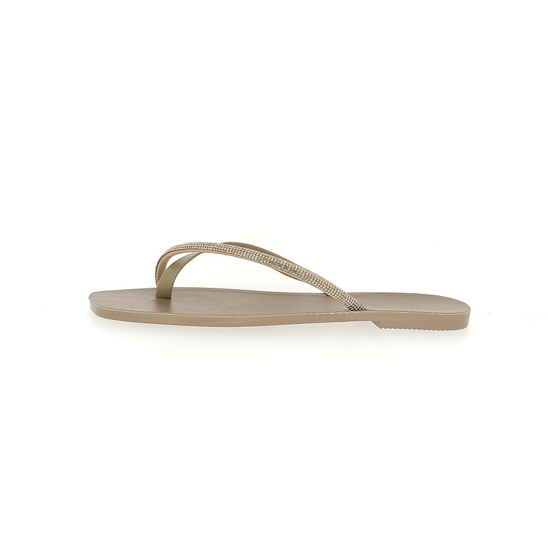 U Softo Women Toe Rings Slippers Beige
