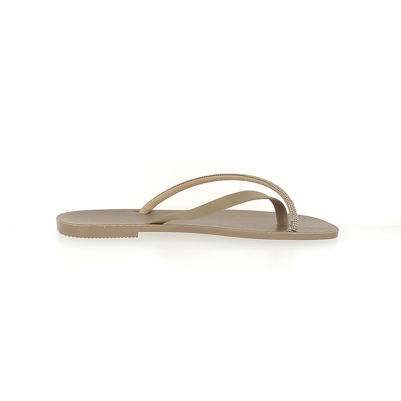 U Softo Women Toe Rings Slippers Beige