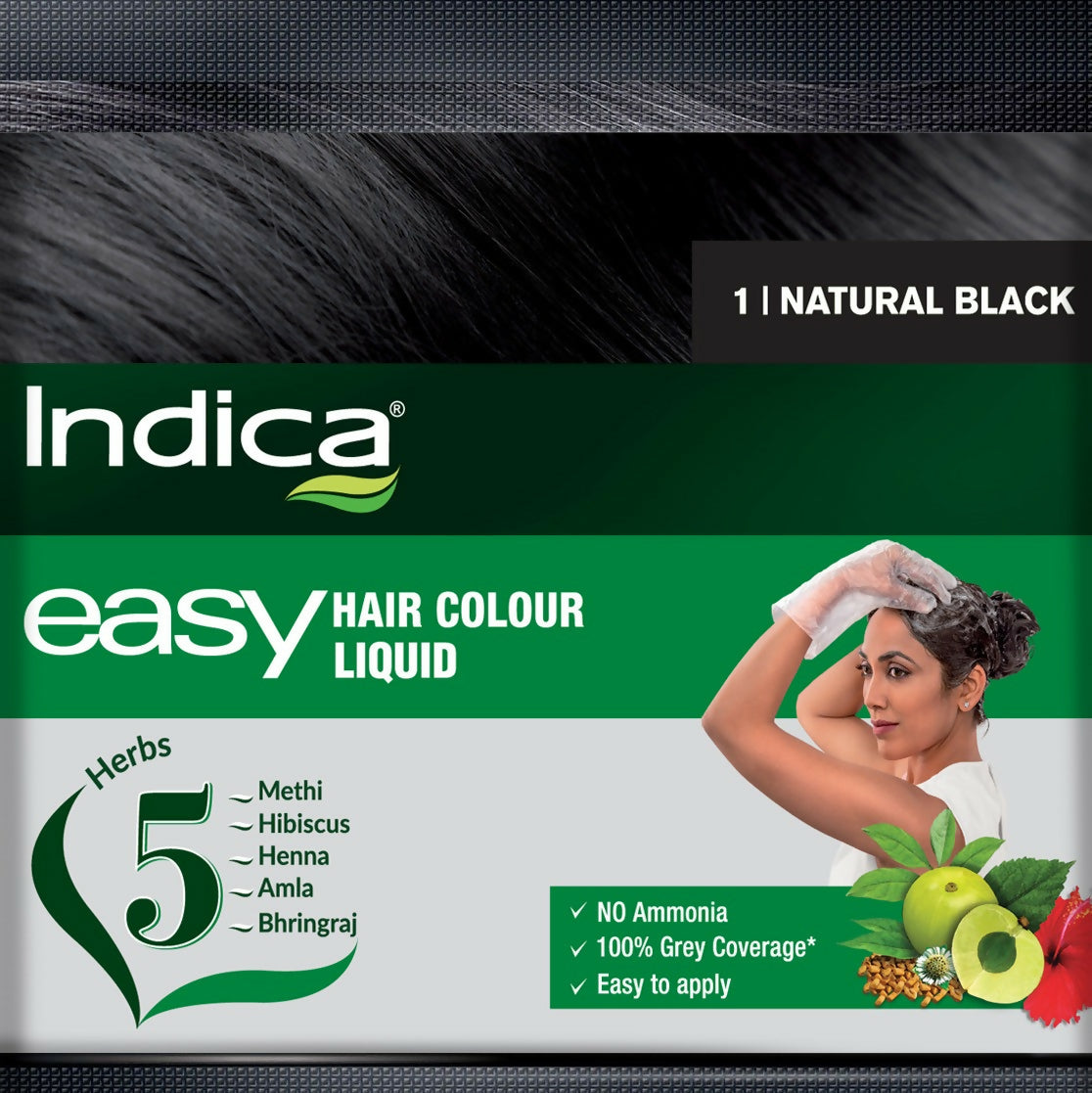 Indica Easy Hair Colour Liquid Shampoo - 25ml