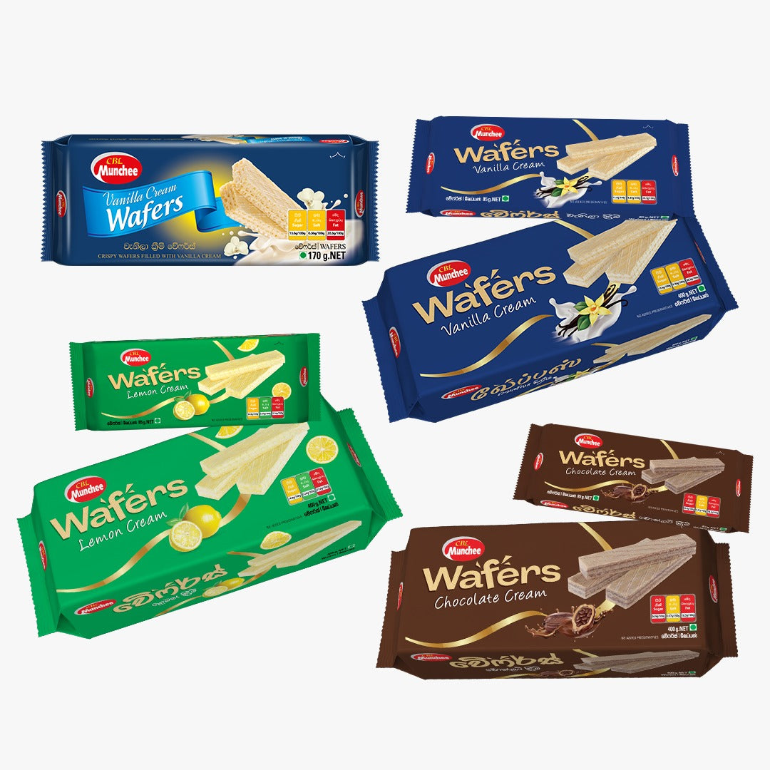 Munchee Wafers Lemon Cream Biscuits