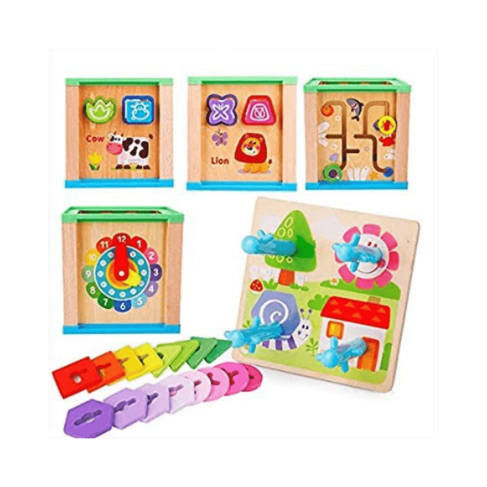 Wooden Multipurpose Educational Toy-(3+ Year)