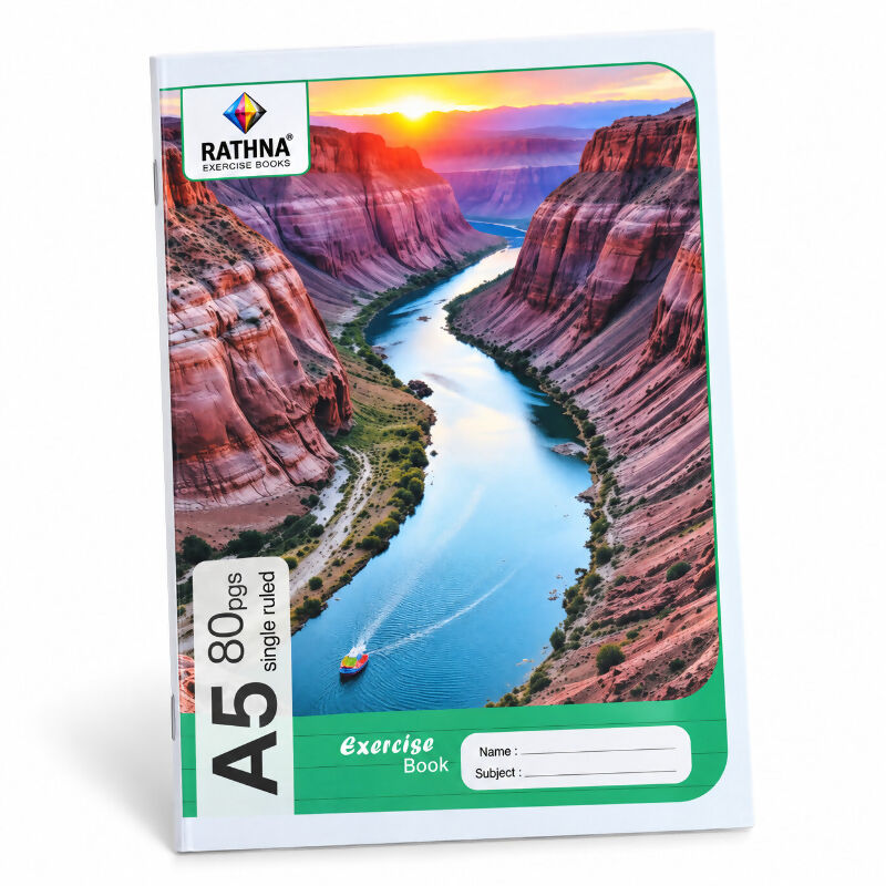 Rathna A5 Single Ruled Exercise Book – 80 / 120 / 160 / 200 Pages | School & Everyday Writing