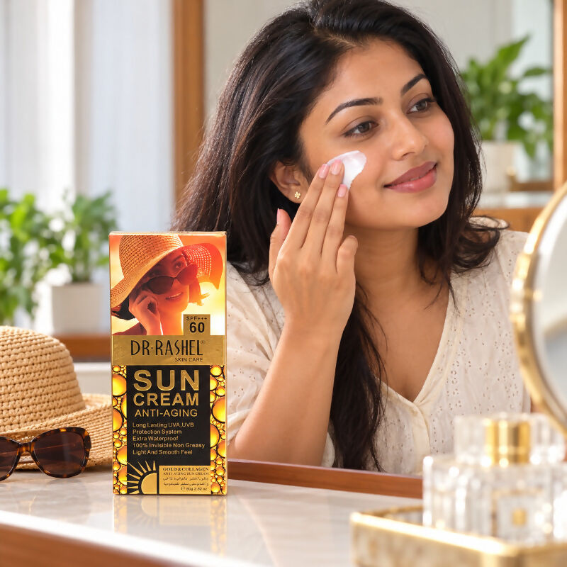 DR.RASHEL Gold & Collagen Anti-Aging Sun Cream SPF 60 – 80 g